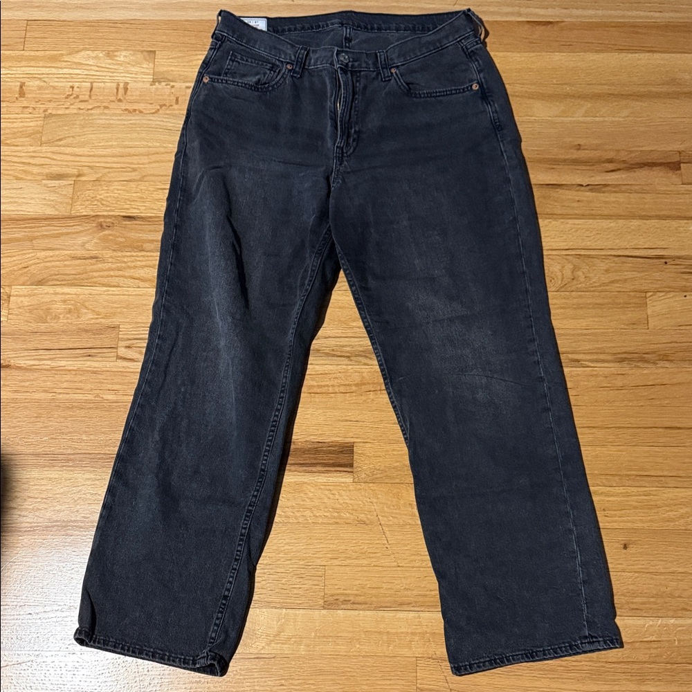 GAP Women’s 90s Loose Mid Rise Jeans - Gray wash